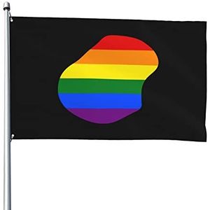 Indoor Vlag LGBT Vlag Kaart Van Nauru 90X150Cm Outdoor Vlag Levendige Kleur Seizoensgebonden Vlag Duurzame Breeze Vlag Decoratie Voor Kerst Outdoor Parades