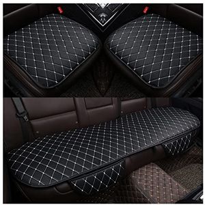 Stoelhoezen Beschermhoezen Pu Lederen Autostoel Cover Kussen Voor Dodge For Journey Voor Challenger Voor Oplader Voor Dart Voor Calibre(Black white)