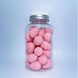 4~100 Stuks Mini Make-Ei Zachte Kleine Cosmetische Bladerdeeg Spons Droog Nat Gebruik Schoonheid Ei Facial Foundation crème Concealer Makeup Tools (Color : 40Pcs Pink C)