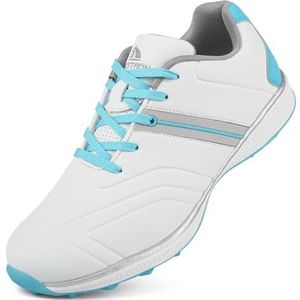 SDEQA Waterdichte professionele golfschoenen voor dames, spikeloze zool, antislip, golfschoenen voor buiten, grote maten,C,35 EU