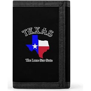 Texas, The Lone Star State Casual Heren Credit Card Houder Portefeuilles voor Vrouwen Slanke Duurzame Portemonnee met ID Venster