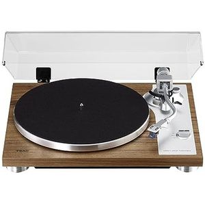 Teac TN-4D-SE/WA Analoge Direct Drive Vinyl Draaitafel & Platenspeler (Geïntegreerde Phono EQ-versterker), Walnoot