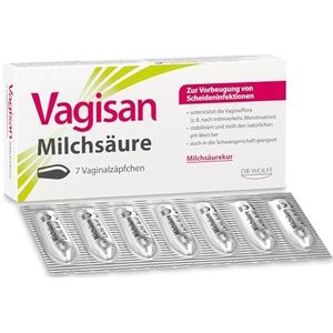 Vagisan - Melkzuur - Vaginale Zappen - 7 Stuks