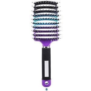 My Sensory Space Ontwarrende Haarborstel, Anti-Tangle Haarborstel, Magische Borstel Ontklitter, Gebogen en Geventileerde Ontklitterborstel, Detangler Haren Nylon Haarborstel, Ontwarrende Borstel voor