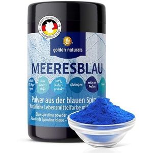 Golden Naturals Blaues Spirulina 100 g – Blue Spirulina Pulver, natürliche Lebensmittelfarbe Mikroalge, Phycocyanin**G