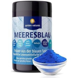 Golden Naturals Blaues Spirulina 100 g – Blue Spirulina Pulver, natürliche Lebensmittelfarbe Mikroalge, Phycocyanin**G