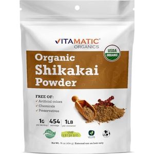 Vitamatic Gecertificeerd USDA Organisch Shikakai Poeder 1 LBS (16 oz)