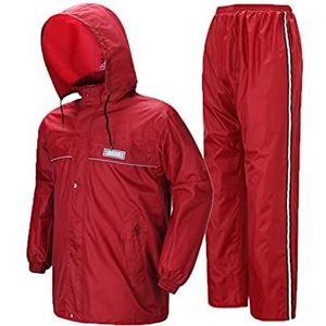 Regenpak Heren Waterdicht Waterdichte regenpak voor vrouwen (Rain Gear jacket & broek pak) Lichtgewicht winddichte jas met hooded - regenkleding voor sport, kamperen, wandelen, buitenshuis