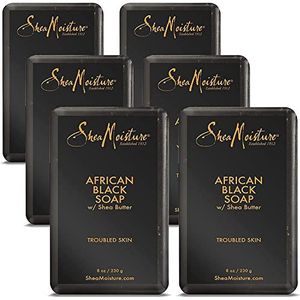 SheaMoisture Organic African Black Zeep Bar met Shea Butter 200 ml Shea Moisture
