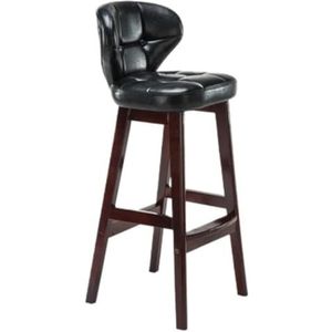 Barkruk Hoge Krukken Barstoelen Moderne Lederen Barstoelen Met Rugleuning En Voetsteun, Barkrukken Op Tegenhoogte Voor Keukencafédiner Bar Stoelen Barkrukken (Color : B, Size : Sitting Height 75cm)