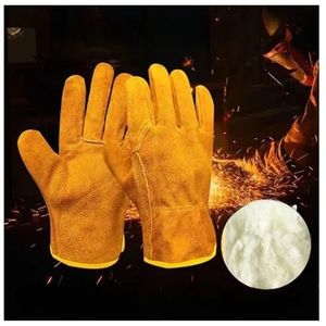 Tweelaagse lashandschoenen van schapenvacht Slijtvast Anti-verbranding Zacht lassen Lasserbescherming Arbeidsverzekering(Conversion Velvet)