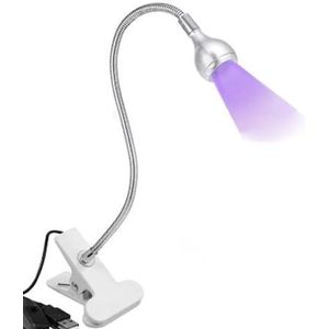 RIYAN UV LED nagellamp - LED Nail Lamp Gel X Lamp voor Nagels met Beveiliging Clip Draaibaar LED Licht, Zilver Duurzaam Eenvoudig Installeren Gemakkelijk te gebruiken