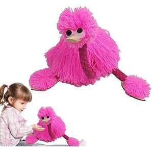 Marionet struisvogel op snaren | Grappige struisvogel marionet marionet - 5 kleuren Struisvogel Puppets Hand Marionet Puppet kinderen Houten Kleurrijke Puppet Doll Ouder-kind Interactief