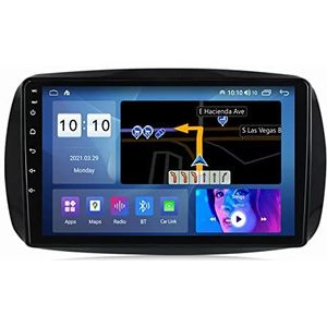 Sat Nav Autoradio 2 Din Radio voor M-ercedes B-enz Smart 2014-2021 GPS Navigatie 9"" Head Unit Android 14 MP5 Multimedia Player Video Receiver met 4G/5G WiFi DSP Carplay,M100s