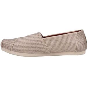 TOMS - Womens Alpargata Espadrille, Size: 6.5 B(M) US, Color: Natural Glitter Rib Knit