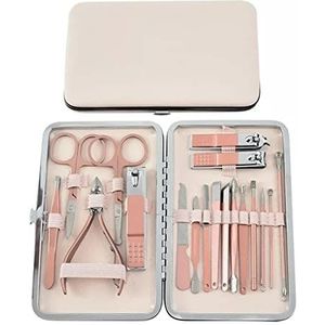 Nagelknipper Manicure Pedicure, 7/10/12/16/18 Stuks Nagelknipper Set RVS Nagelknipper Oorlepel Nagelknipper Tool Thuis (Kleur: A, Maat: 12/set) (Color : A, Size : 18/set)