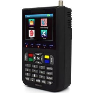 V9 Finder ondersteunt H.265 satellietzoeker LCD digitale satellietsignaalzoekermeter Satfinder versus Satlink Ws 6933(Black)