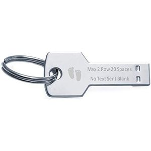 Sleutelhanger Flash Memory Stick Sleutel USB 16 GB Tekst Gegraveerd Nieuwe Baby Voeten