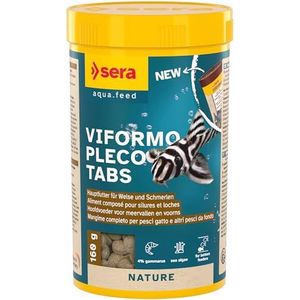 sera Viformo Nature tablettenvoering voor puis (zonder kleur- en conserveringsmiddelen) met 4% gammarus & zeealgen, voedertabletten of wereldtabletten voor pijn en pul in het aquarium, golftabletten, tabletten 250 ml., 250ml (640 Tabletten)