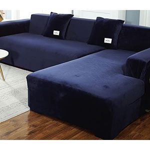 Fluwelen Bankhoes voor 1 2 3 4 zitsbank/L-vormige hoekbank/Sectional Sofa/Recliner/Armchair/Single Chair - Bescherm Woonkamermeubilair met Stretch Cover Sofa Protector (Color : I, Size : 190-230cm)