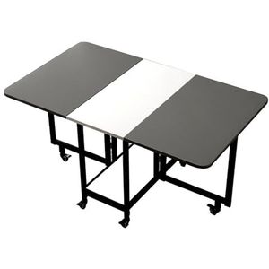 Intrekbare Opklapbare Eettafel, Oprolbare Klaptafel Met Open Planken En Wielen For Werken, Studeren En Dineren In De Keukenslaapkamer (Color : Color 1, Size : 120x80x75CM)