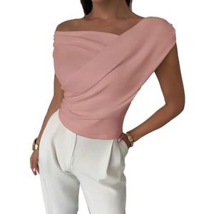 yk8fass Mouwloze top ca-5371, roze, L