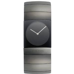 Jacob Jensen heren horloge titanium 572, zwart, armband