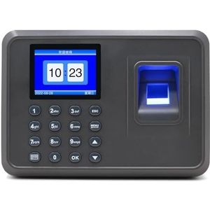 Aanwezigheidsmachine voor medewerkers Vingerafdrukaanwezigheidsmachine Intelligente biometrische vingerafdrukprikklok for kleine bedrijven Recorderapparaat Werknemer voor kleine bedrijven en kantoren