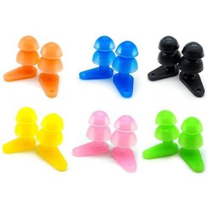 Zooshine 6 paar waterdichte oordopjes voor het zwemmen van kinderen tegen water in de gieter