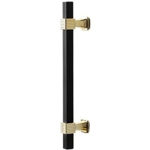 Eenvoudige kast deur hardware handvat moderne kast zwart verlengd handvat lade kledingkast deurklink (maat : zwart roségoud 5306 192 gat)