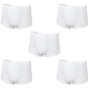 5 Set van mannen witte reguliere absorptievermogen wasbare incontinentie slip XL