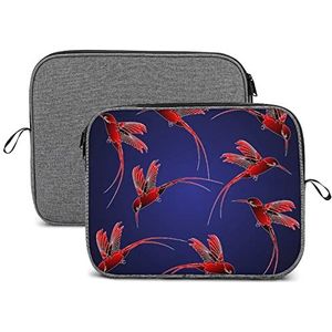 Flying Hummingbird Laptop Sleeve Case Beschermende Notebook Draagtas Reizen Aktetas 13 inch