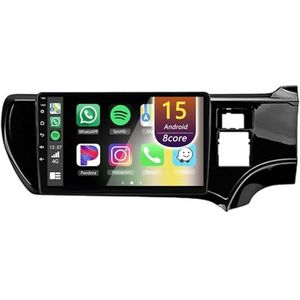 Android Radio voor Toyota Aqua 2011-2017, 9 inch Touchscreen Autoradio met Wireless CarPlay Android Auto Bluetooth WIFI(RHD,8Core(8+128GB))