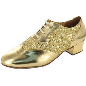 MGM-Joymod Klassieke ballroom latin moderne dansschoenen voor heren, Goud, 44.5 EU