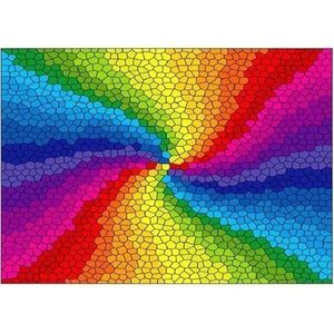 ENJOY-1970 - Stained Glass Rainbow Burst, puzzel, 1000 stukjes