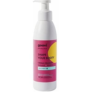 Goovi, Shape Your Booty, cellulitis-crème met koudeeffect, verstevigt en verstevigt, vermindert onzuiverheden van cellulitis en sinaasappelhuid, 240 ml