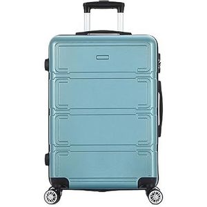 Trolleykoffer Reiskoffer Koffer Spinner-bagage Voor Dames, In Hoogte Verstelbare Handgreep Voor Zakenreizen En Reizen Handbagage Handbagagekoffer (Color : Blue, Size : 20in)