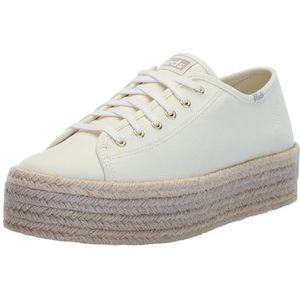 Keds Triple Up Sneaker voor dames, Natuurlijke Ombre Jute Foxing, 38.5 EU