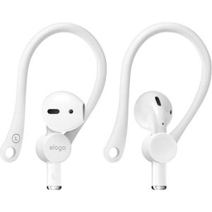 elago EarHooks oorbeugel, compatibel met Apple AirPods Pro & AirPods 2, 1 oorhouder, perfect voor sport en buitenactiviteiten, duurzaam comfort (wit)
