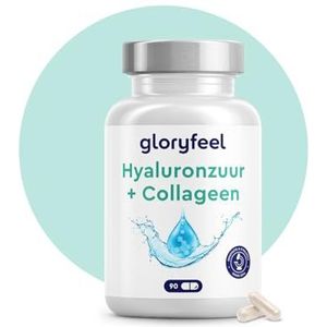 Collageen + Hyaluronzuur 90 capsules - Supplement met biotine, vitamine C, zink en selenium - Voor huid, gewrichten, botten en haar