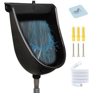 Urinoirs voor mannen morsbestendig waterloos urinoir wandmontage garage urinoir met 59 '' slang UV-bestendige kunststof urinoirs binnen en buiten toilet voor badkamer