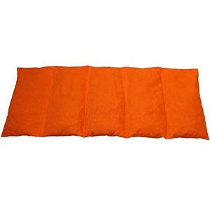 Franzis Nähstube 50 x 20 cm, oranje speltkussen, 100% katoen, speltkorrelkussen, 50 x 20 cm, voor magnetron, warmtekussen, kernkussen