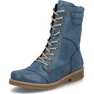 Rieker - Veterlaarsjes - Opaal - Imitatieleer - Warm Gevoerd