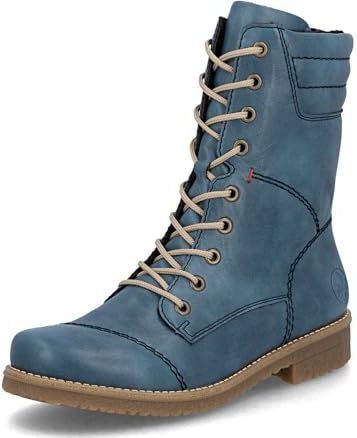 Rieker - Veterlaarsjes - Opaal - Imitatieleer - Warm Gevoerd