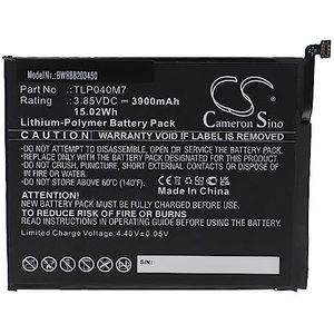 vhbw Accuvervanging voor Alcatel TLP040M7 voor Tablet Pad (3900mAh, 3,85V, Li-Polymeer)