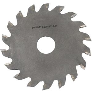 Cirkelzaagblad van 63 mm en 80 mm voor houtbewerking, tafelzaag voor het zagen van hout, kunststof en aluminium platen. (80 mm HSS-mes)