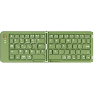 PYRIOLHI Foldable Bluetooth Keyboard, Portable Folding Keyboard, Rechargeable Mini Wireless Travel Keyboard for Windows iOS Android Tablet Smartphone(Green)