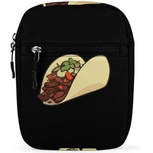 Tacos Mini Crossbody Tas Unisex Anti-Diefstal Side Schoudertassen Reizen Kleine Messenger Bag