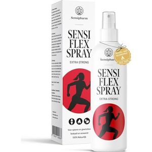 Sensipharm Sensi Flex Spray - Extra Sterk 110 ml Spierspray Warmtespray voor ontspanning en verlichting van gewrichtspijn, rugpijn, nekpijn. Met Tijgerbalsem.