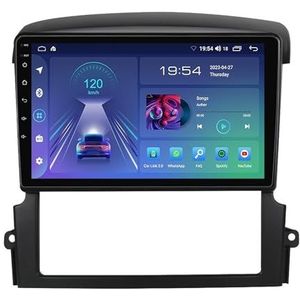 9 Inch Touchscreen Android 12 Autoradio Voor KIA Sorento 2002-2011 Met Draadloze Carplay Android Auto Ondersteunt GPS Navigatie Bluetooth WIFI DSP RDS Spiegel Link SWC + Achteruitrijcamera(M100S - 4 C
